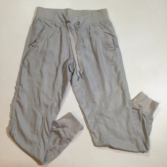Athleta Womens Size 2 Workout Yoga Casual Sutra Jogger Pants In Light Gray - Picture 2 of 10